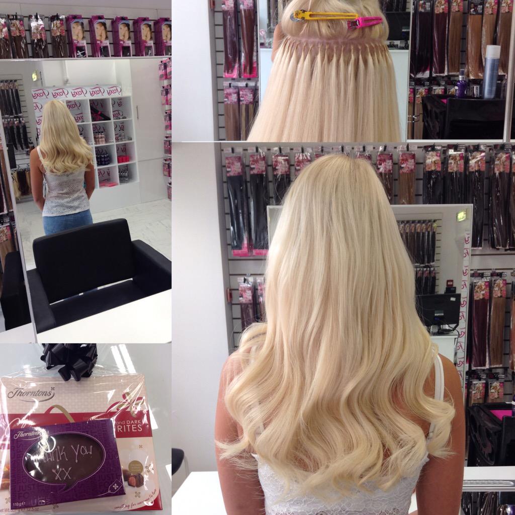 FoxyHair's tweet photo. Wow another gorgeous transformation by our @intuMetrocentre fitting team 💖 #foxyhairextensions #prebond #whiteblonde http://t.co/k3bP2o9E4J