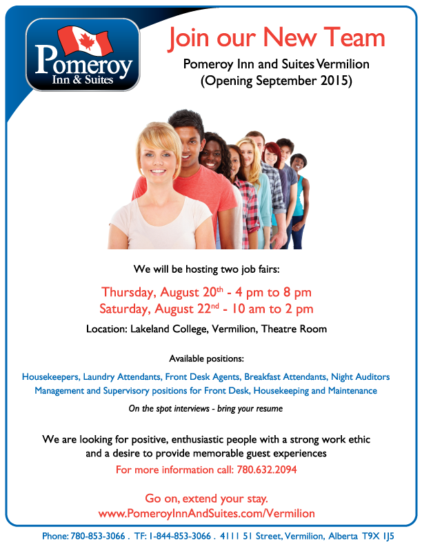 vermilchamber's tweet photo. Job Fair #PomeroyInn http://t.co/P14lnTikk1