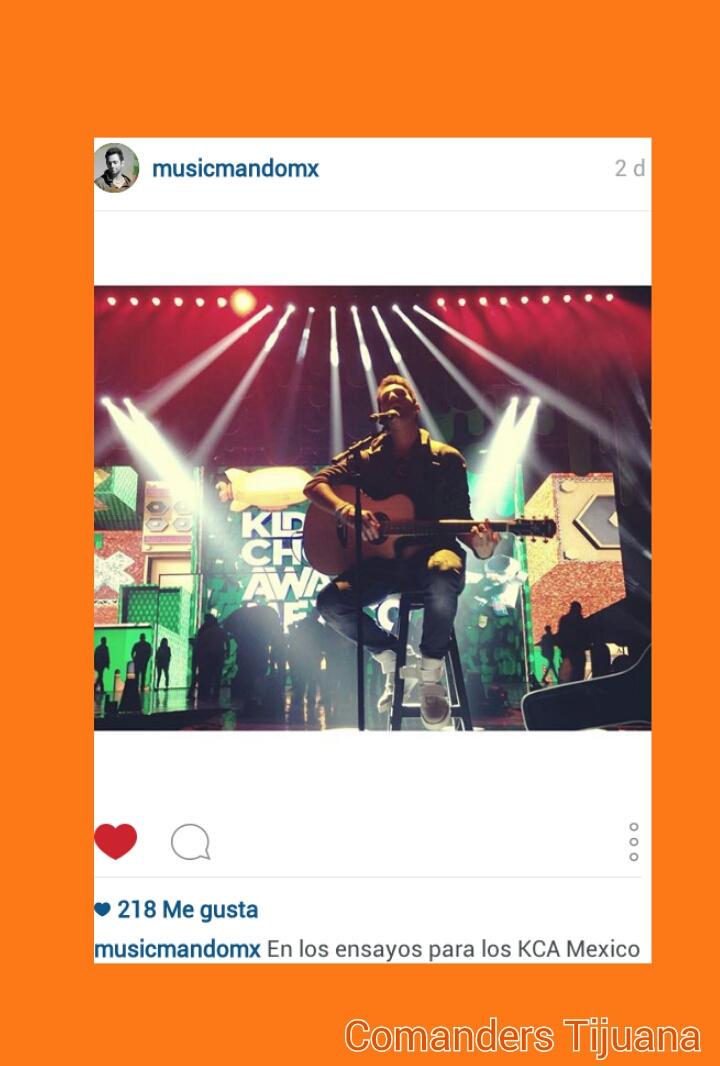 comandersTj's tweet photo. Nuestro guapo @musicmandomx  en los Ensayos de los KCA México #KCAMexico2015 vía (instagram) #concert #music http://t.co/B0ozJB9UcW