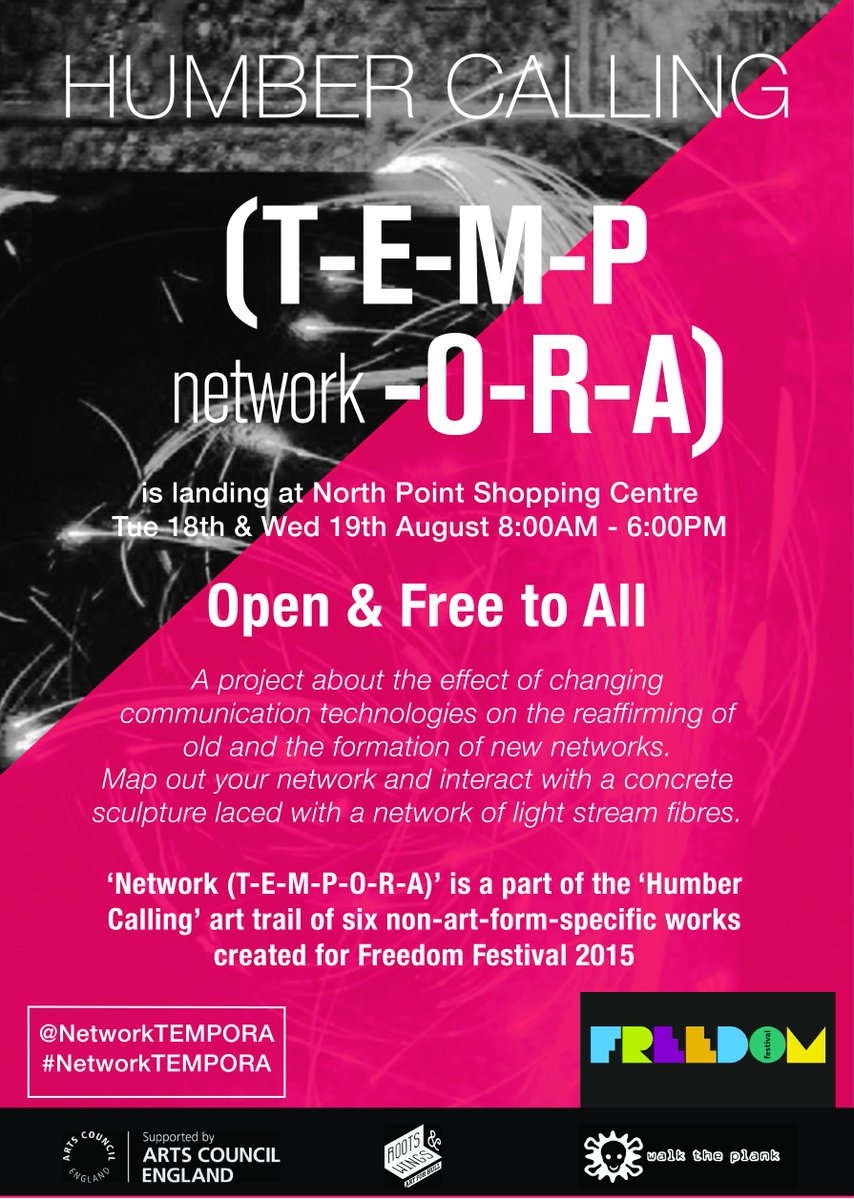 NetworkTEMPORA's tweet photo. Art Installation created around the #FreedomHull theme 'Broadcast-Voices of Freedom' @NorthPointSC #HumberCalling http://t.co/b3se2fDeL6