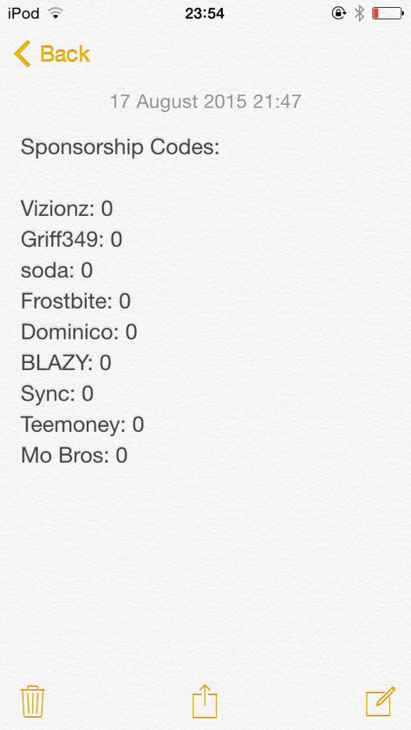 True_GamingGG's tweet image. These are today's standings! Nothing moving yet so use these codes fast!