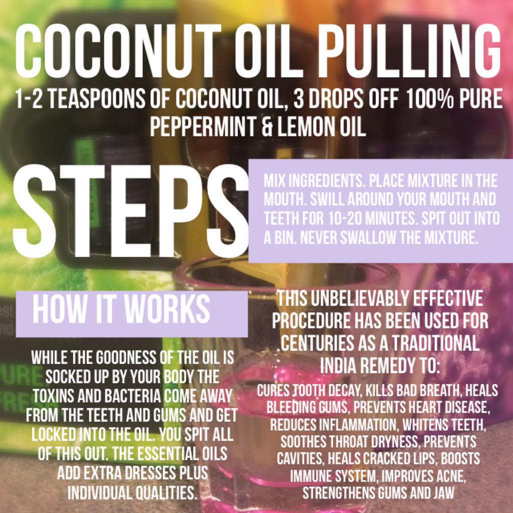 eatforimmunity's tweet photo. #Coconut #oilpulling with #essentialoils message me for details to buy. 100% buy direct http://t.co/GUmPO9qOz9 #ad http://t.co/3pcVNEW6aU