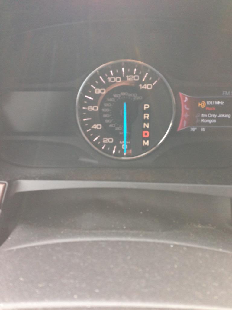 Dj_Mike_D's tweet photo. @Ford so what the heck is going on with my edge????  No left side gauges http://t.co/YcZsPElJ4e