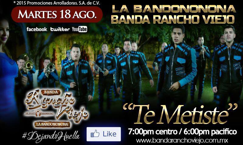 GABYBRV1's tweet photo. No se pierdan mañana 18 de agosto el estreno de "Te Metiste" @B_RanchoViejo RT RT http://t.co/DiAZuvmBnF