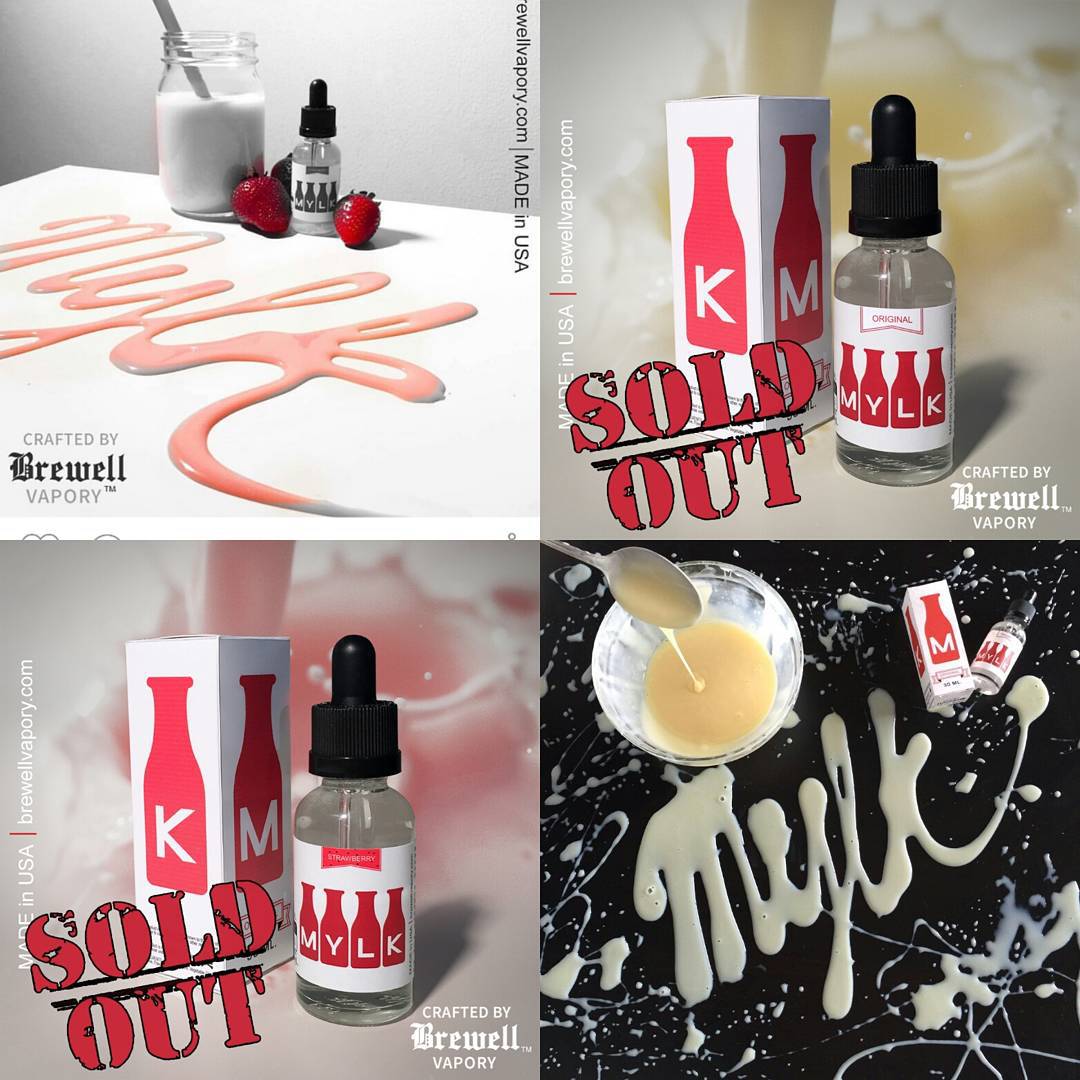 Brewellvapory Mylk In Original And Strawberry Is Temporarily Sold Out Our Production Is In Full Motion Http T Co Okq1uwhmjq Http T Co Waapv1mn8e