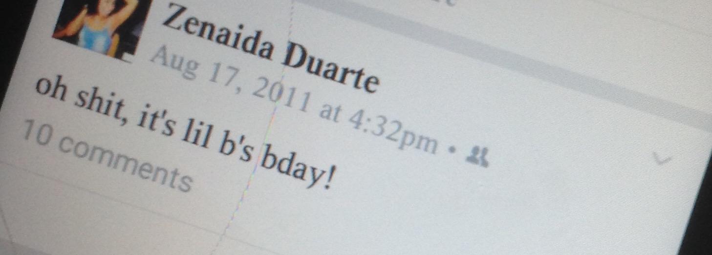  Ayeee happy bday lil b 