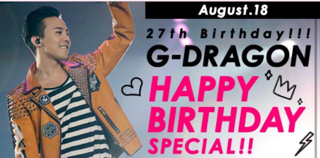  BIGBANG      Happy Birthday G-DRAGON                                  