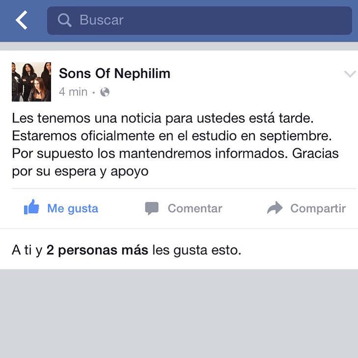 sonsofnephilim's tweet photo. Gracias por la espera a todos! http://t.co/7nqb2CZt4k