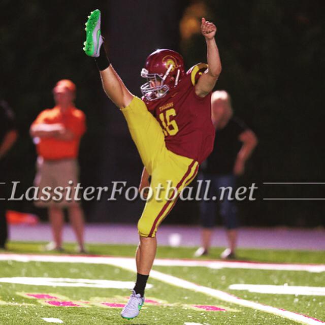 Mitchell Wasson – 2016 Kicker – Lassiter HS, Marietta, GA (Photo courtesy of Mitchell Wasson - Twitter)