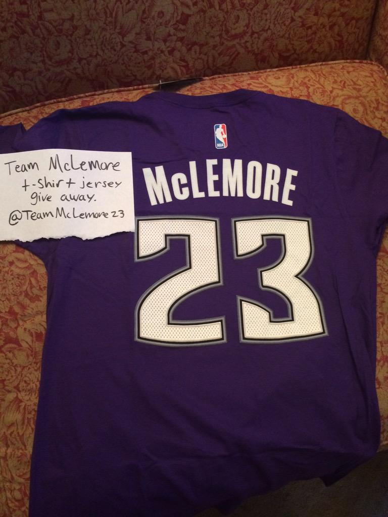TeamMcLemore23's tweet photo. *CONTEST*
Retweet to enter into a drawing to win this @BenMcLemore t-shirt jersey! Size L Must be following 4 entry! http://t.co/wrjlUKOe27