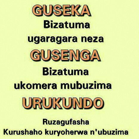 Byose birajyana kad ningenzi mubuzima