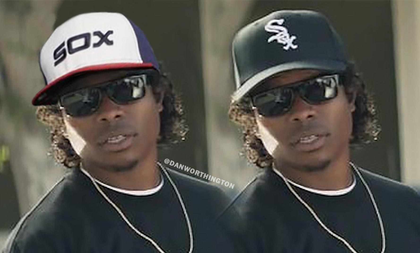 eazy e white sox hat