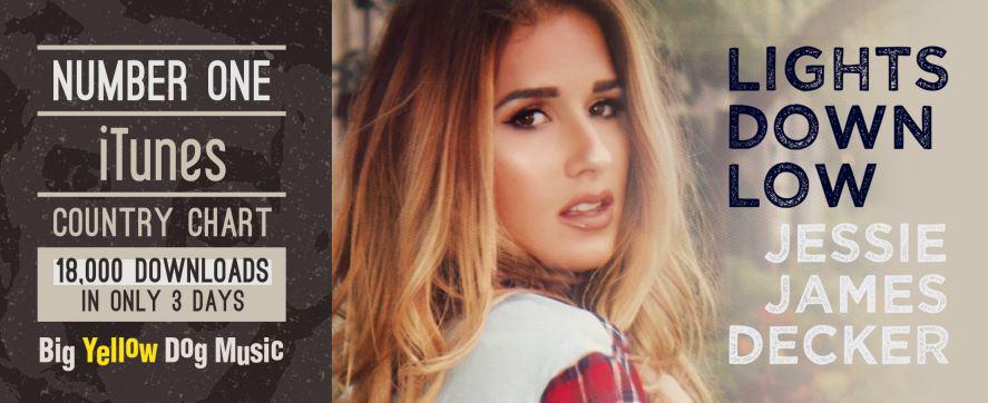 SocialMusicPro's tweet photo. .@JessieJDecker hits #1 on @iTunesMusic country singles chart with #LightDownLow. http://t.co/MwpeHIFHIy