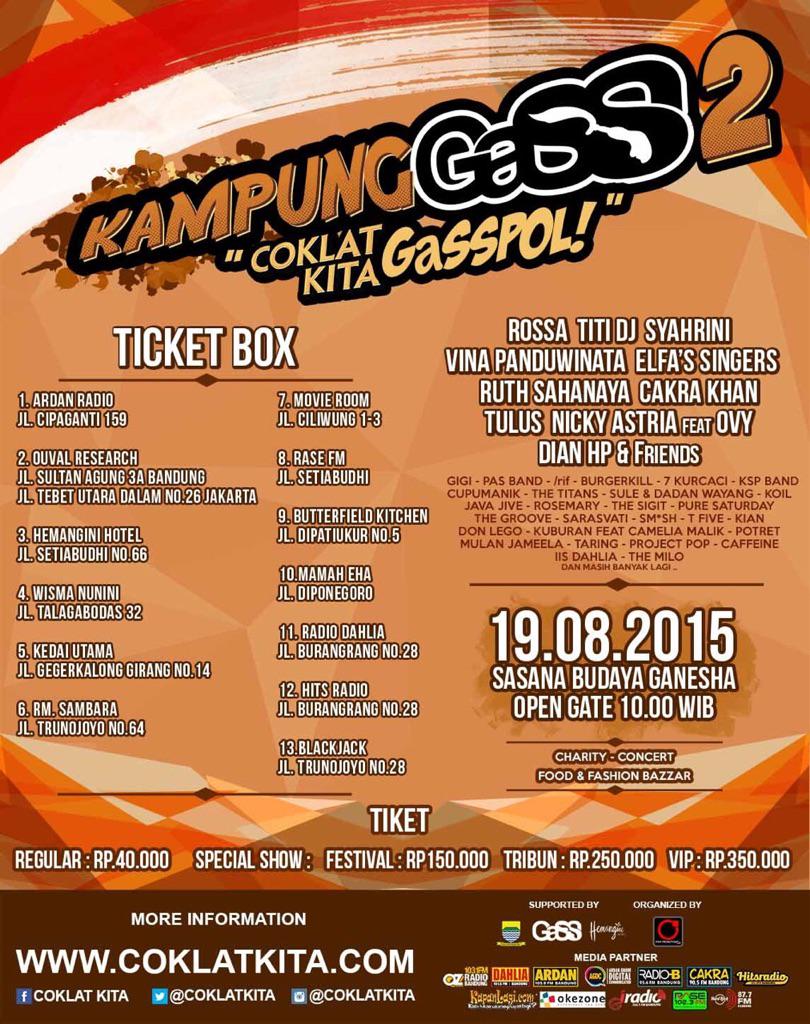 TIKET BOX <a href="/SABUGA/">sabuga</a> DI BUKA HARI INI JAM 14.00 - 18.00 
BURUUAAN YAAA BELI TIKETNYAA