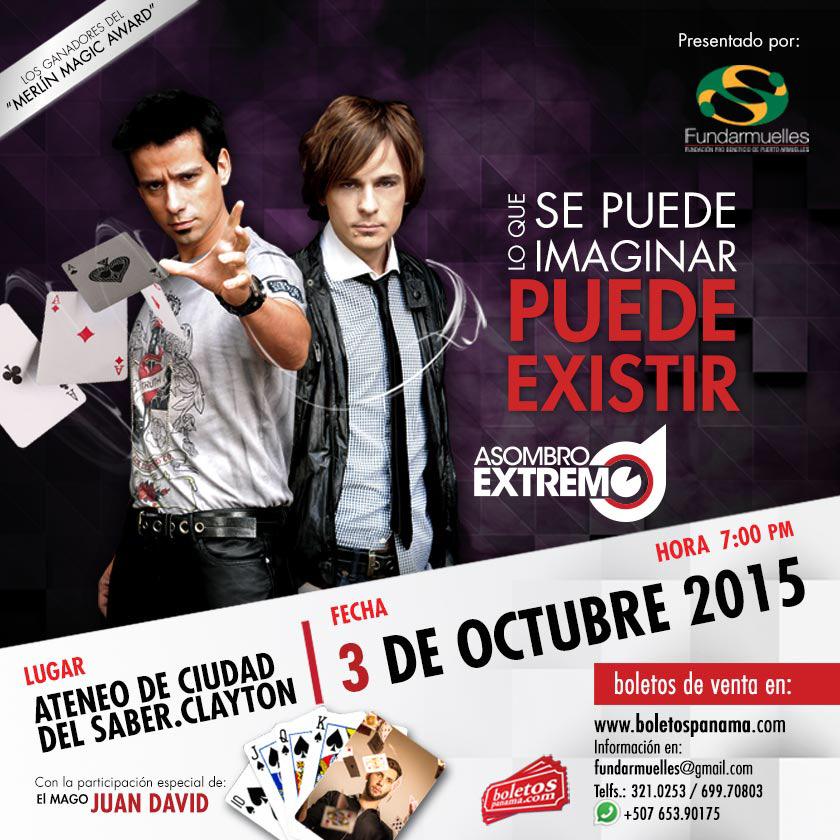 Panamá, prepárate para vivir una experiencia sin limites. Galardonados como los mejores ilusionistas de Latinoamérica