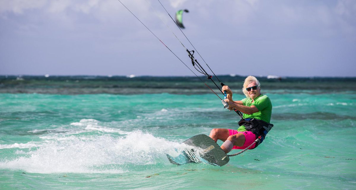 richardbranson's tweet photo. Outside my family &amp; @Virgin, two things I love most: kitesurfing &amp; a good cause: http://t.co/Zql7yZDGKP  #kitethereef http://t.co/NBQvQyPDYZ