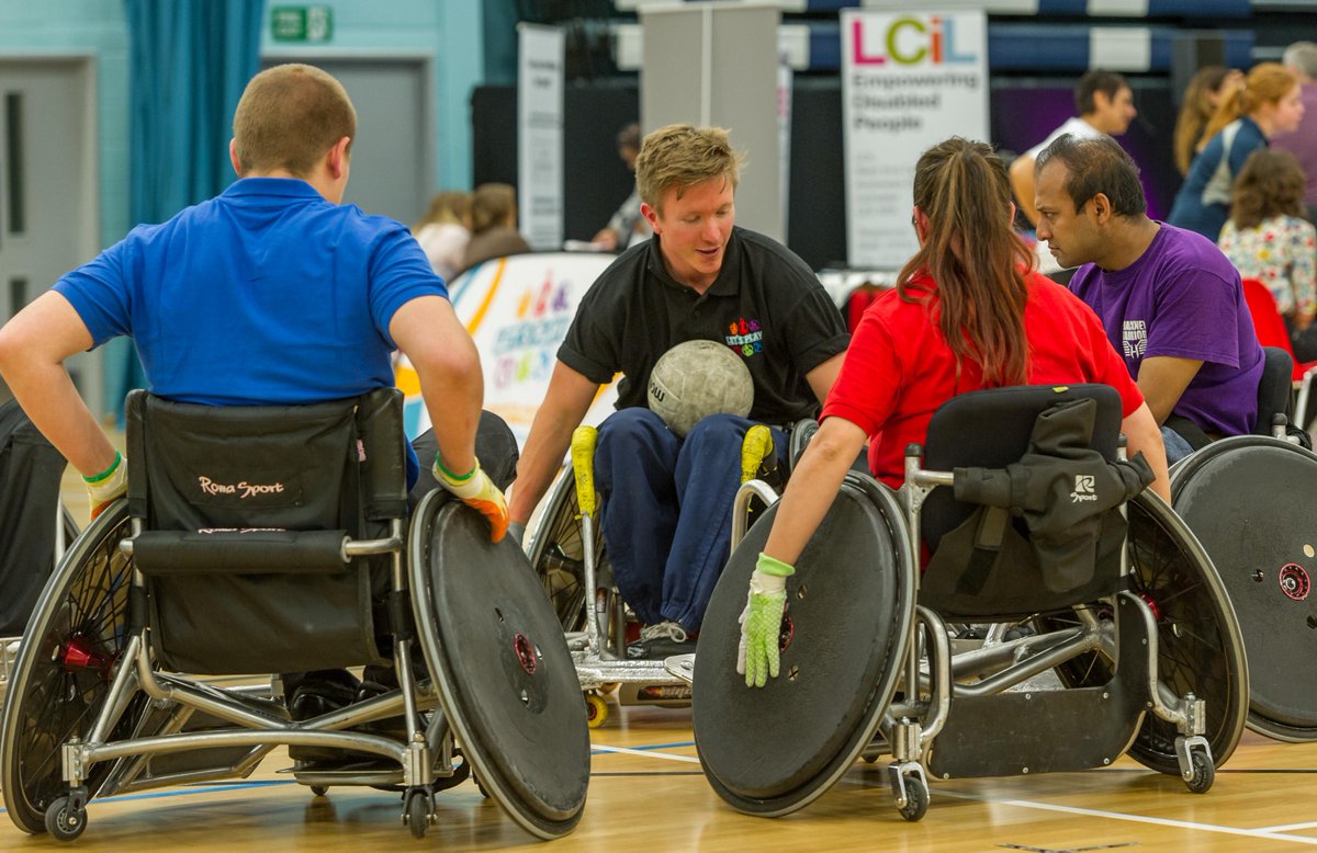 LetsPlay_it's tweet photo. Always wanted to try Wheelchair Rugby? Keep up to date on the lastest taster sessions here http://t.co/Os48lasRSj http://t.co/gMFKmcKAGk