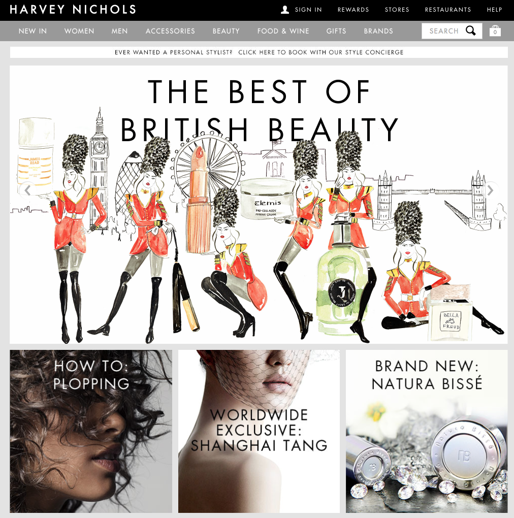Best of British Beauty! A joy to commission super talented <a href="/sarahsmartdraws/">sarah smart</a> for <a href="/HarveyNichols/">Harvey Nichols</a> harveynichols.com