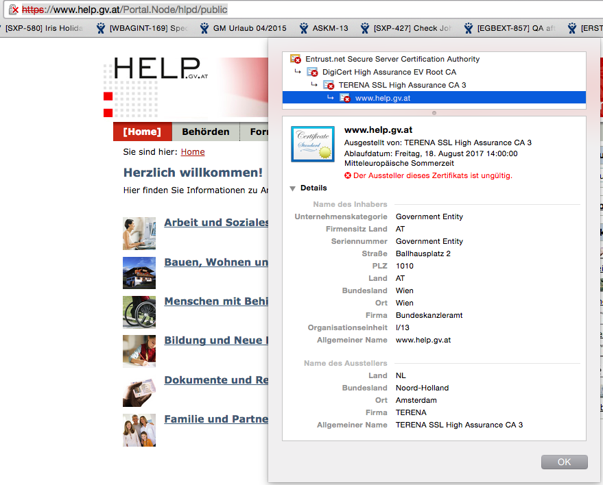Oladian's tweet photo. @helpgvat Ein ungültiges SSL-Zertifikat bei http://t.co/TkcR2V5FkO ?!?! #fail #bundesrechenzentrum http://t.co/RSAcVmq1V7