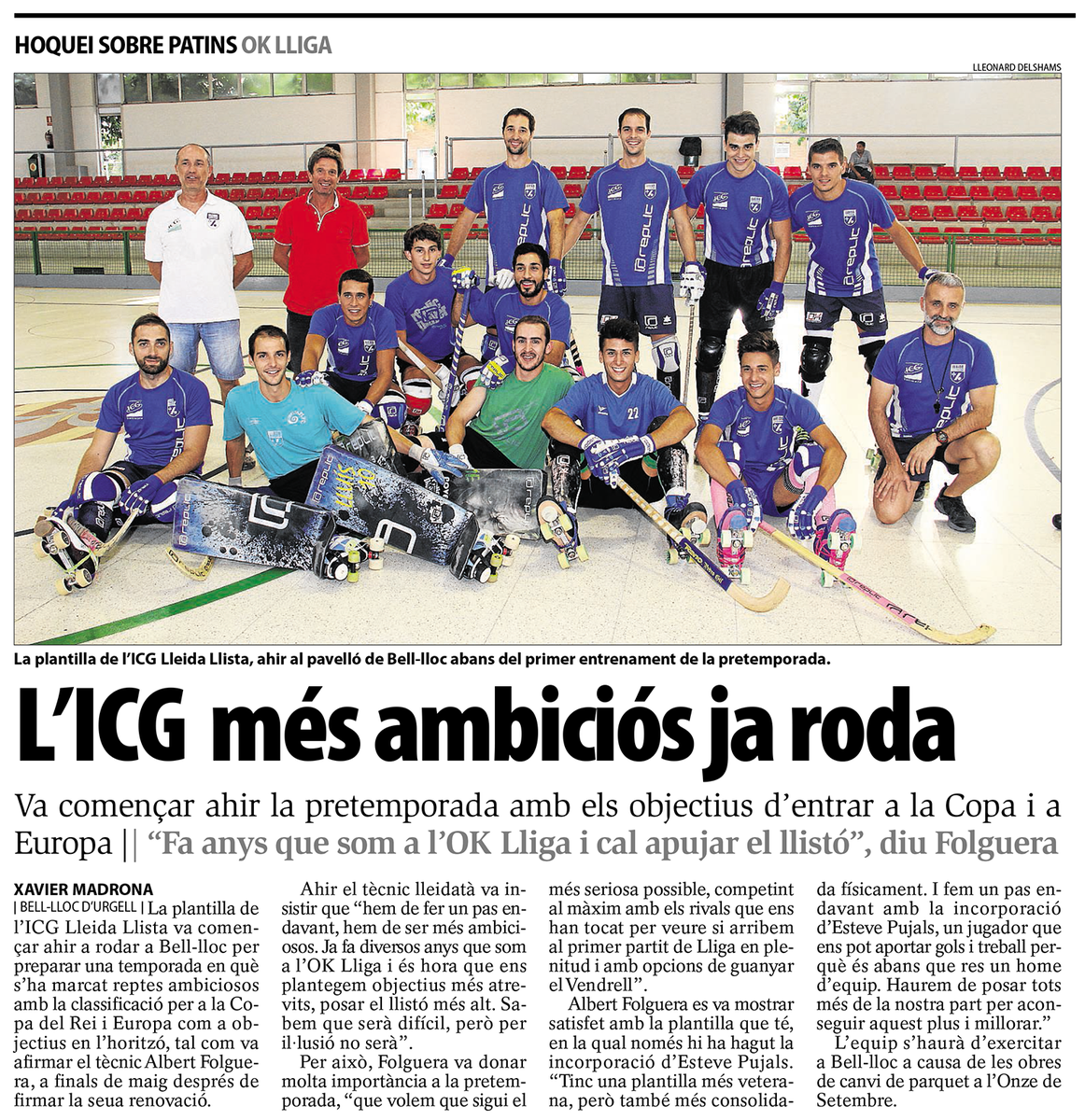 "L’@ICGLleidaLlista més ambiciós ja roda": ow.ly/R1Sjj (via <a href="/SEGREcom/">SEGRE</a>) #OKlliga