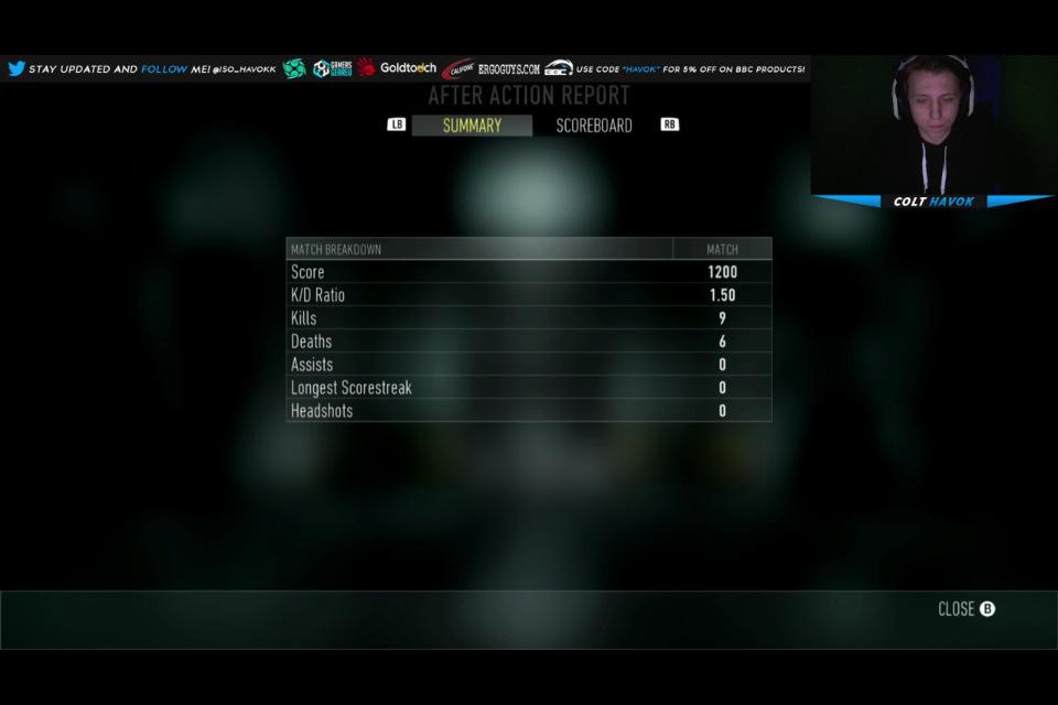 ReactVL's tweet image. Havok after his little "meltdown" when iConQ straight lost full and missed two shotgun shots from point blank....