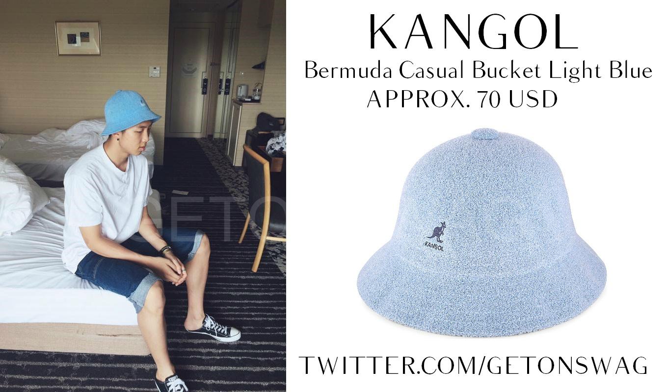 baby blue kangol bucket hat