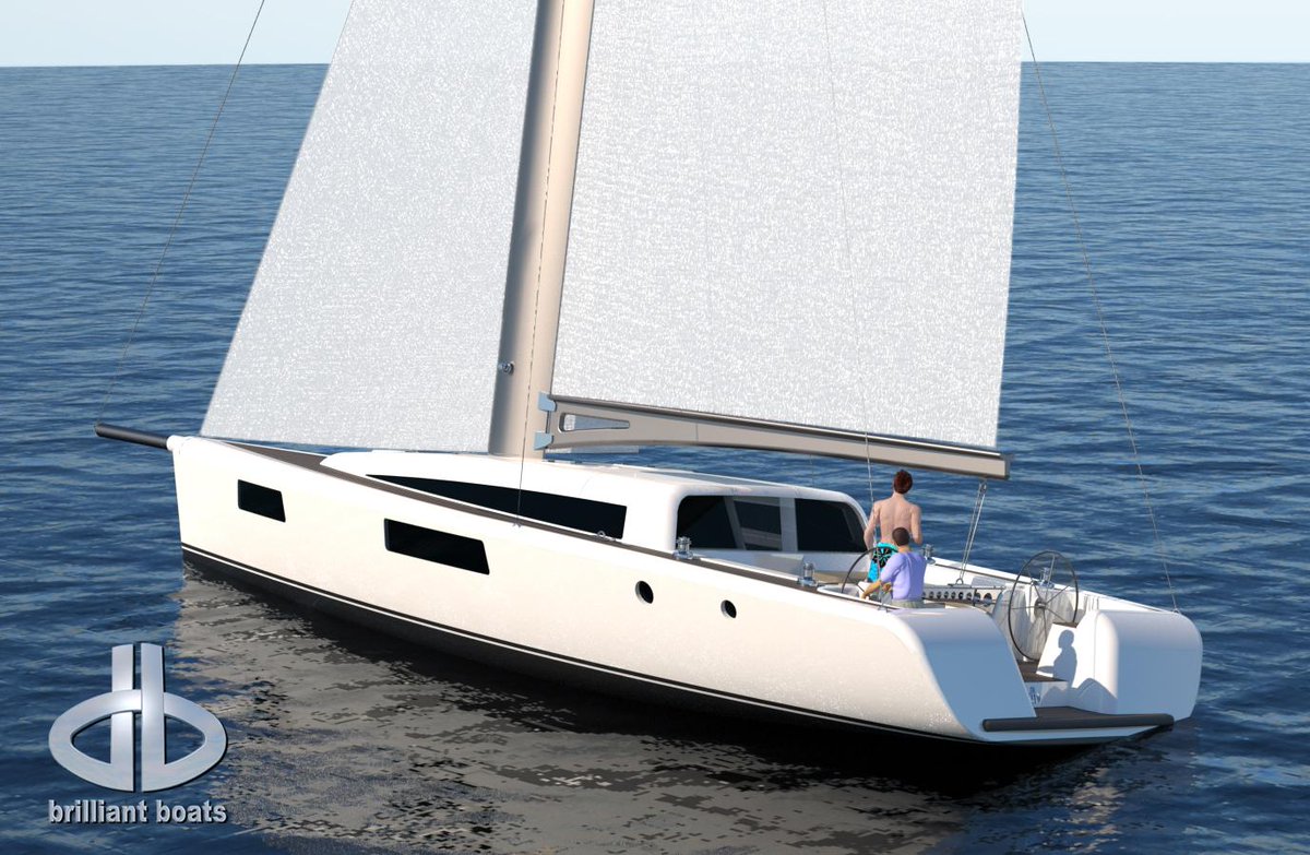 brilliantboats's tweet image. 46&apos; #passagemaker #sailboat BB46OCR with simple canting keel sys and partially rotating wing mast. Forget the rating!