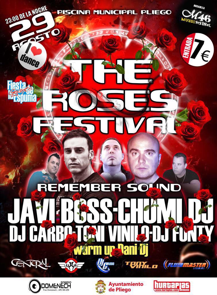 javibossdj's tweet photo. MURCIA Vaaaamoooss!!! 
Os veo el 29 de Agosto en The Roses Festival -Pliego (Murcia) 
Let's go!!! 👊🏼💥 http://t.co/1tb1GUWUeK