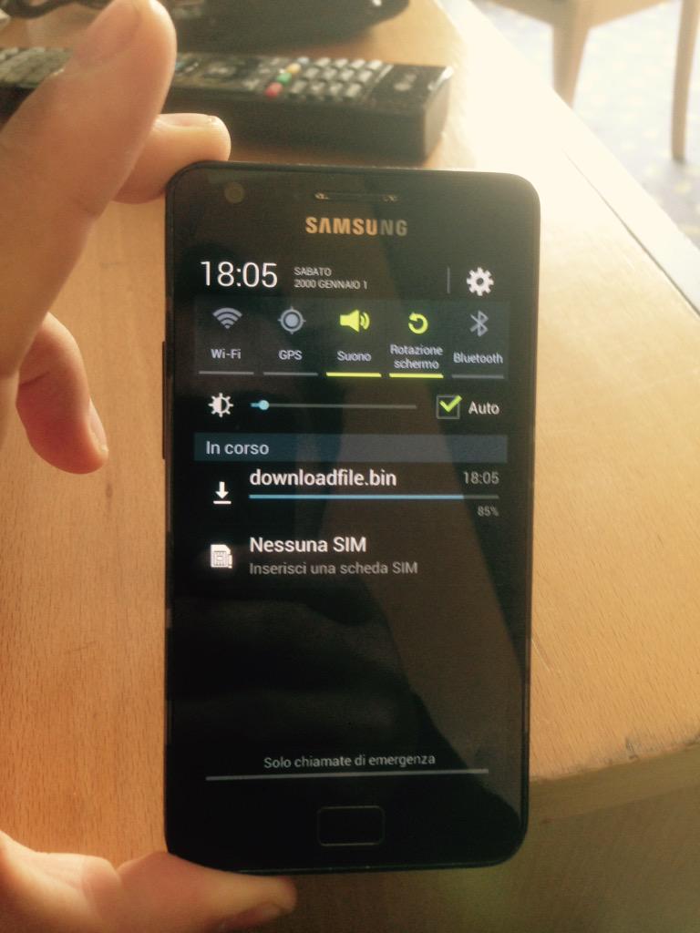 Someone maybe tried to hack the Android phone of one of the Italian Embassy that found that file being downloaded...!