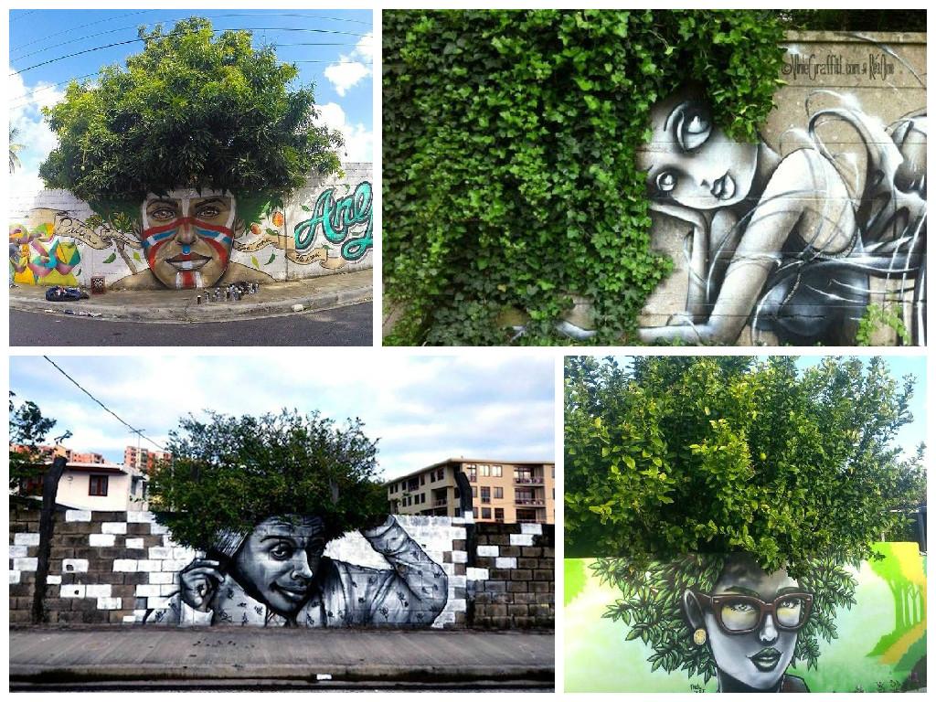 TreesforCities's tweet photo. We are loving the #streetart and #nature combination http://t.co/2KgE8blojU