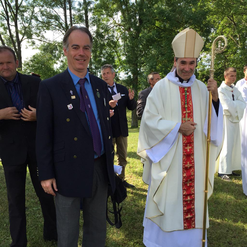 senateur61's tweet image. Messe pour la #2iemeDB à #Exmes #Orne avec Monseigneur Haber