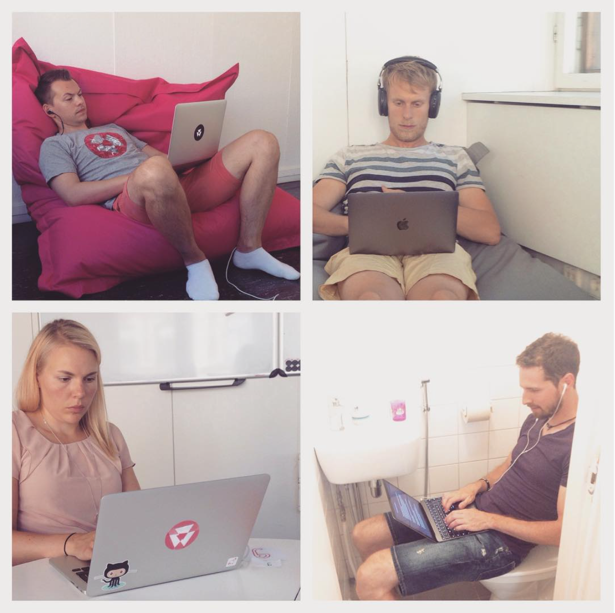 pixelshelsinki's tweet photo. A sneak peek from our #blogathon session ;) #office #officelife #creative #focused http://t.co/VaAJHrJ8wB