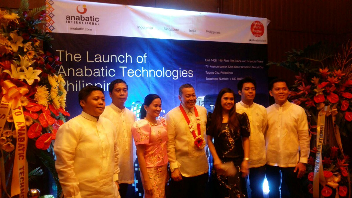 anabatic_tech's tweet photo. #PhotoSession - Regional Director of Anabatic Philippine Daniel Viray with his team at The Launch of ATI Philippine. http://t.co/8wzT6SUak1