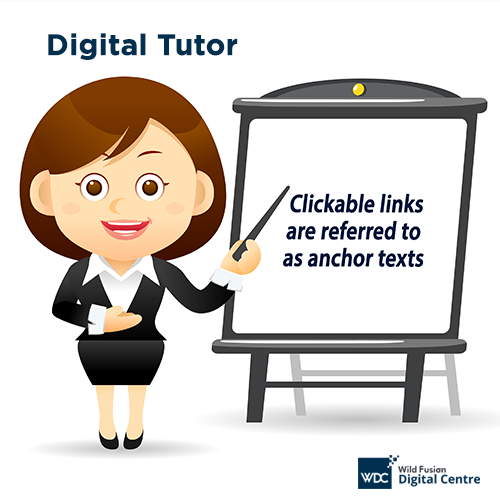 wdcnigeria's tweet image. Clickable links are referred to as anchor texts #DigitalTutor #WDC
