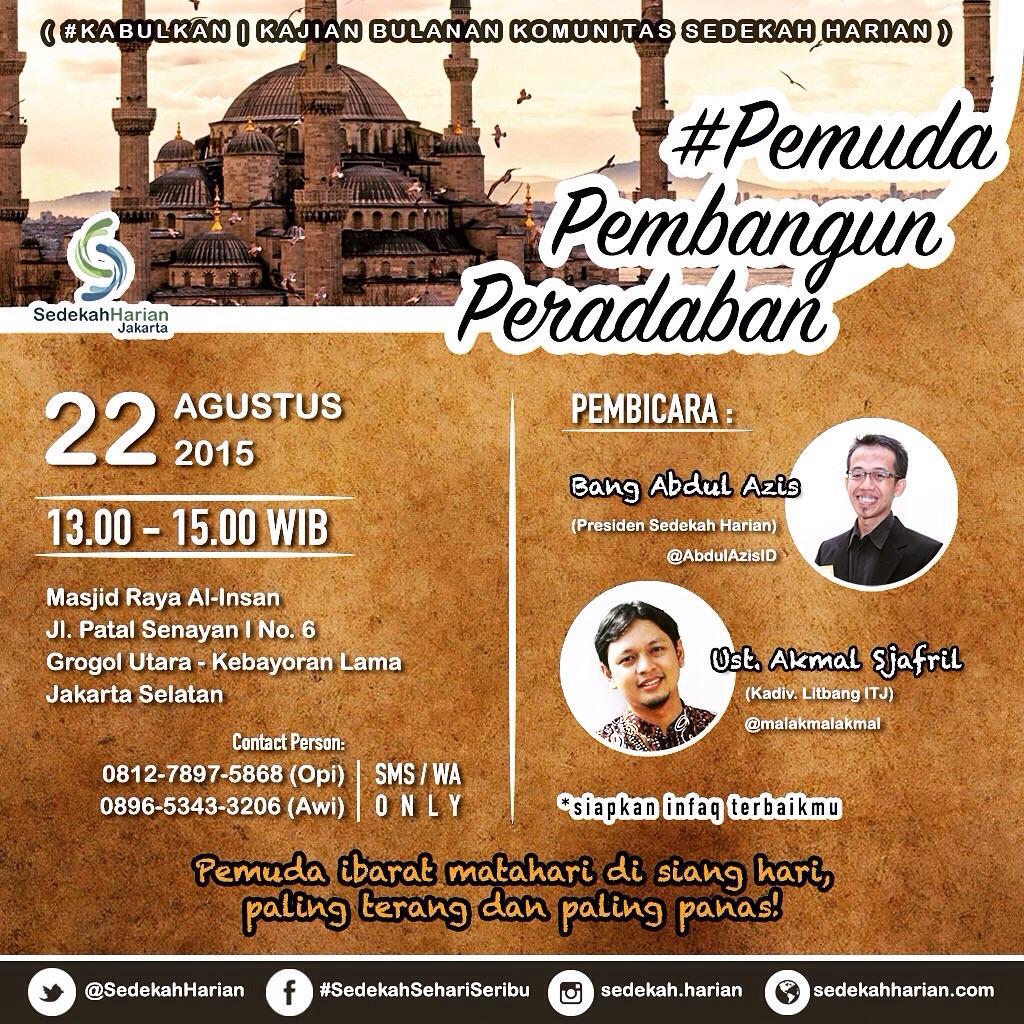 DoaHarian's tweet photo. Sampai bertemu di #Kabulkan ya sahabat shalih :) sambil silaturrahim
http://t.co/NIZqyAjBIC http://t.co/Cl6SvCyM4T