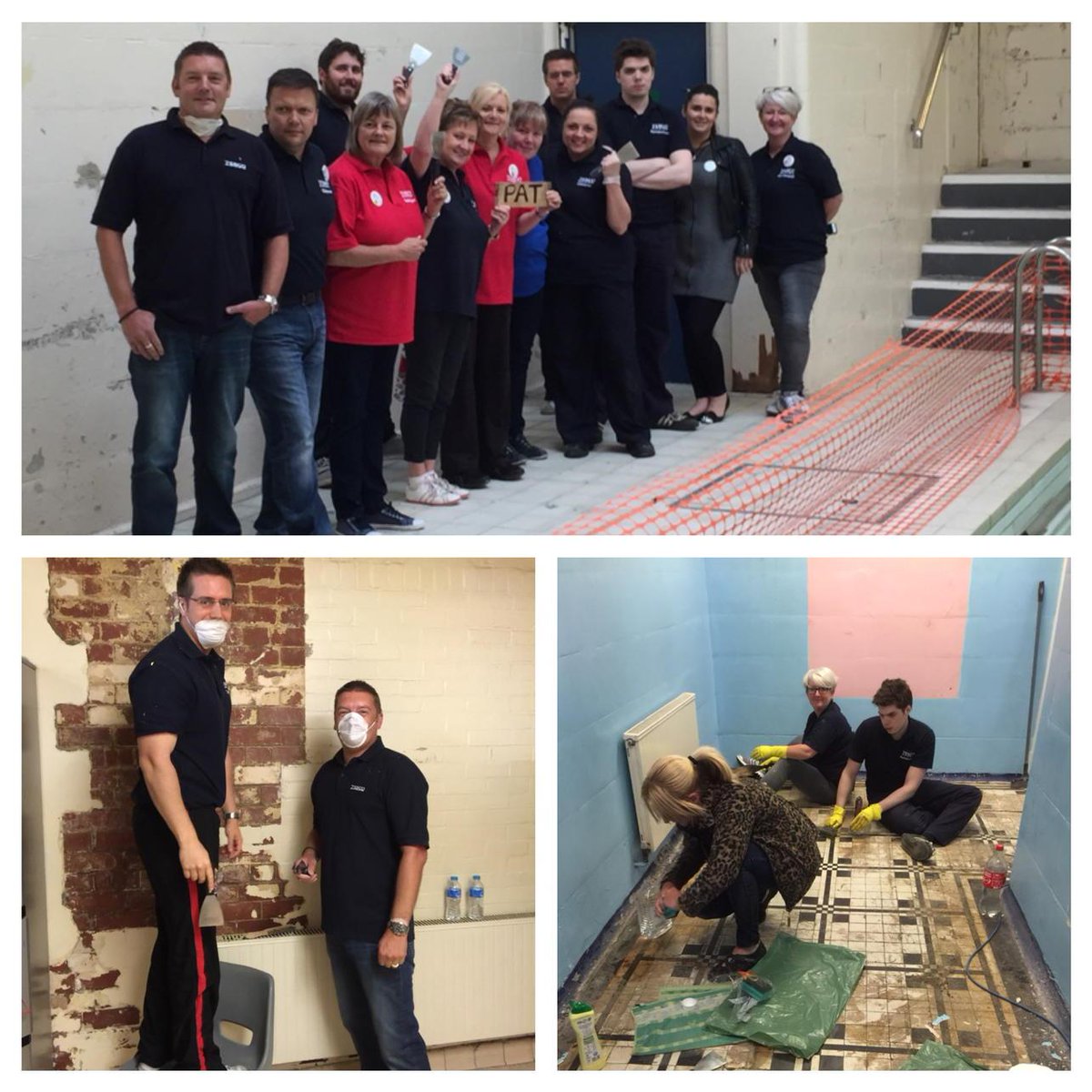 Giving our time to help the Haslingden Community Baths Project. #lancslegends <a href="/shirl200/">Shirley</a> <a href="/daberrisford/">Dan Berrisford</a> <a href="/PaulHalliwell/">Paul Halliwell</a>