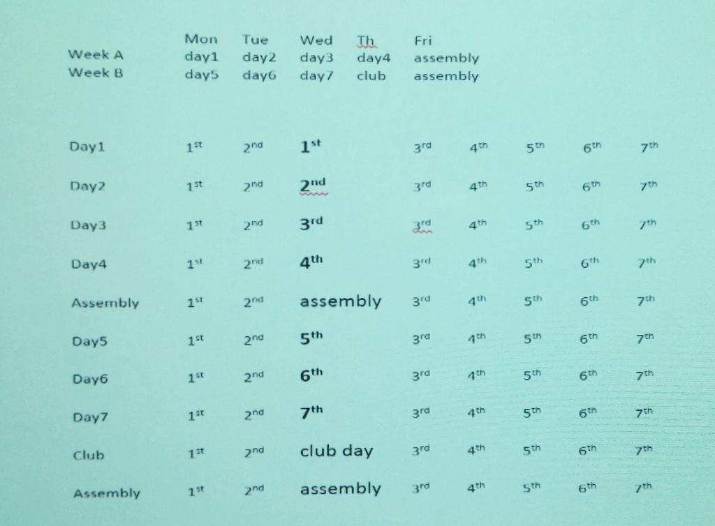 missford306's tweet photo. okay, people. here is how the schedule will look from here on out. we begin on day three. SHARE! http://t.co/lY4ry2LdRC