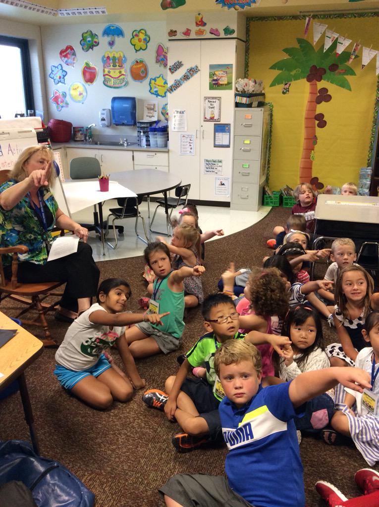 Finding numbers all around our classroom in math class today!