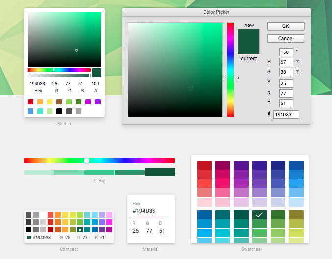 authenticff's tweet image. Choose your own adventure, for color picking. Check out React Color: buff.ly/1UOmjUK #colornerds #github