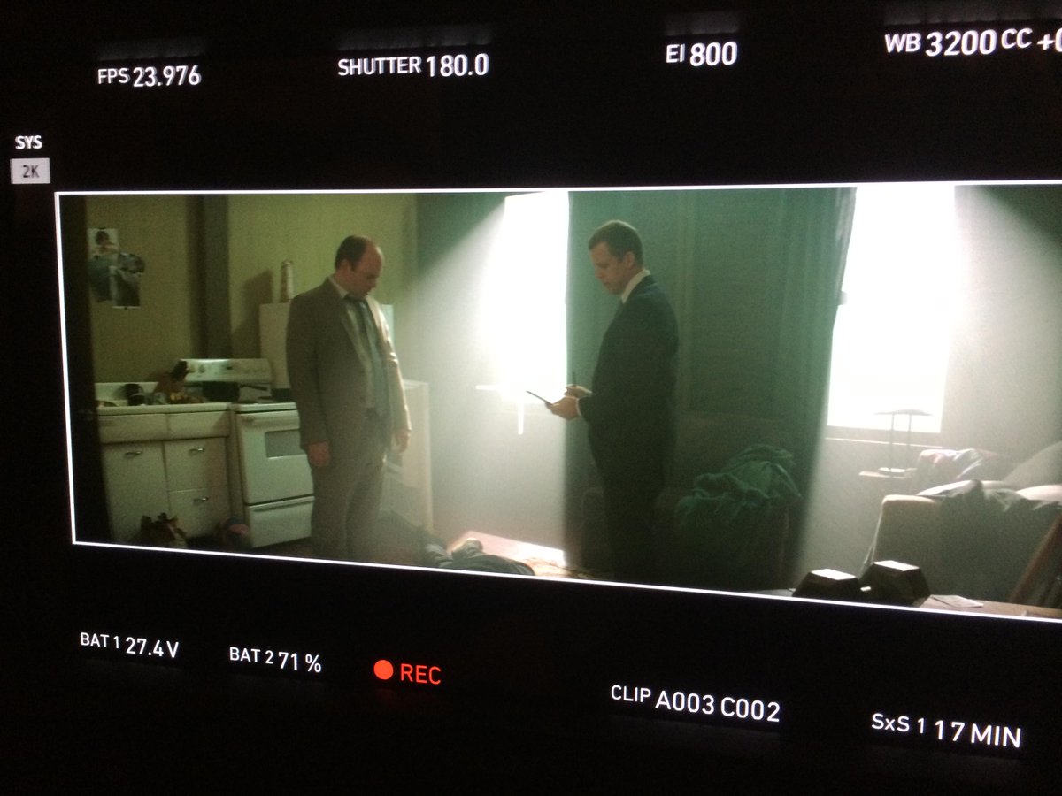 KowalskiSeries's tweet photo. We had top talent working on #Kowalski. Here's @joelaspence and @thetimgriffin lit beautifully by Darran Tiernan. http://t.co/BUJ2GQjNPQ