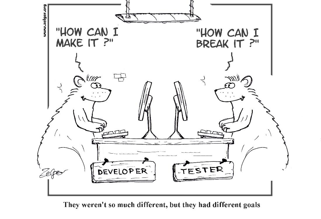 ASKIDASoftware's tweet image. Different paths same goal: improving quality! #developervstester #test #qa #qualityassurance #SoftwareDevelopment