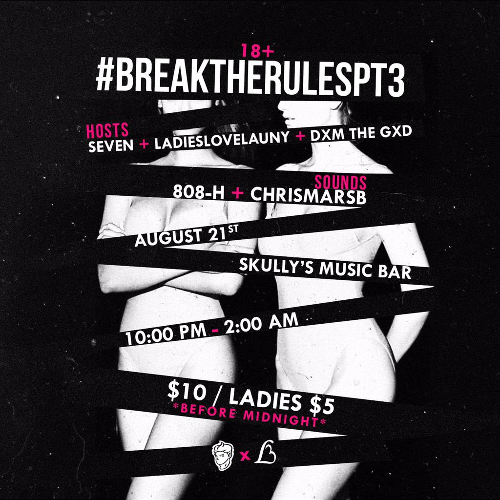 ItsNotHarold's tweet photo. Had to pull a back to back at Skully's this Friday for the people. We bout to fuck shit up, once again. http://t.co/XxiEB6oRX3