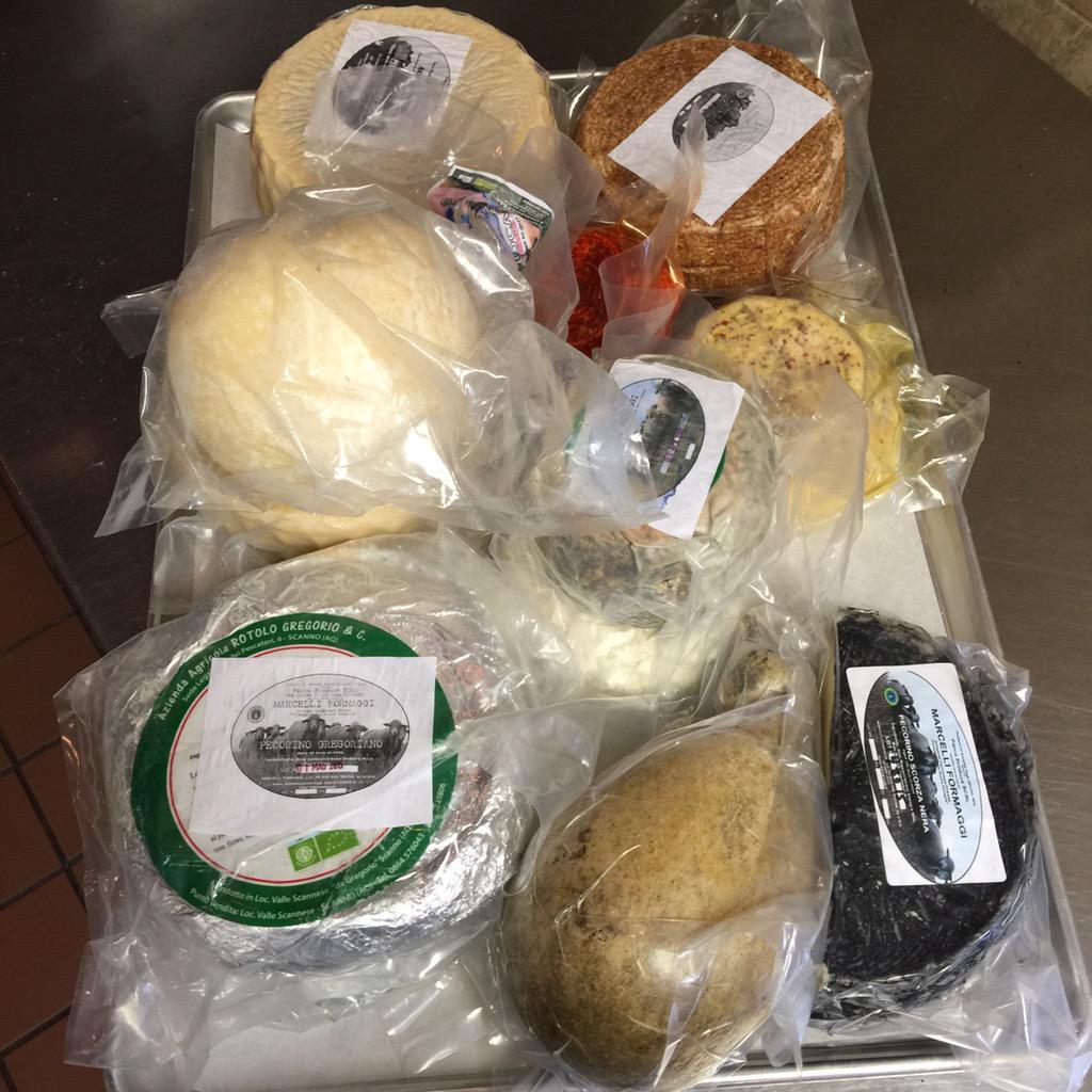 I absolutely love when the <a href="/MarcelliFormagg/">Andrew Marcelli</a> cheeses come in. Worlds greatest pecorini for sure. Grazie ragazzi!
