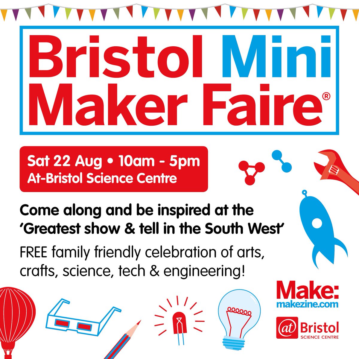 MakerFaireBRS's tweet photo. Fancy learning tai chi from a robot or painting with bacteria? You can try both in @AtBristol this Saturday http://t.co/9k2KFSne98