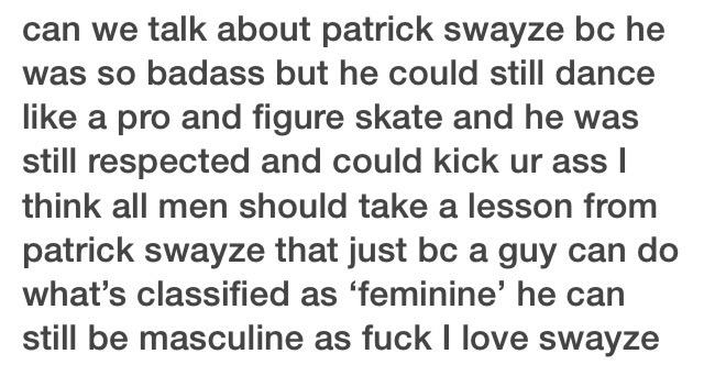 Happy birthday patrick swayze 