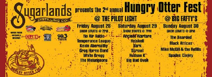 WUTKTheRock's tweet photo. Get Ready @hungryotterfest 2015, Aug 28-30 @pilotlightknox &amp; Big Fatty's #Knoxville @SpadesCooley @KevinAbernathy_ http://t.co/h5IP8wTplx