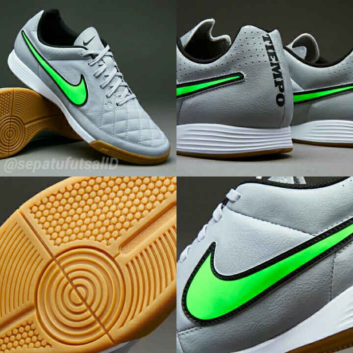 Sepatu Futsal ID on Twitter: Nike Tiempo Genio Leather IC - WolfGrey/GreenStrike-Black-Black | Order via WA/LINE 081219966007 http://t.co/nmYfn5ybCp" / Twitter