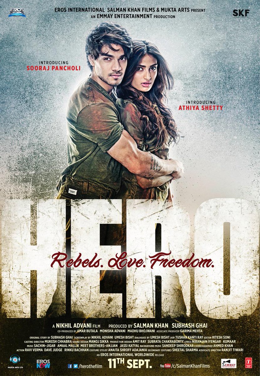 BeingSalmanKhan's tweet photo. #HeroPoster2 for you… 11th Sept. ke liye taiyaar rehena http://t.co/8gELkorvxM