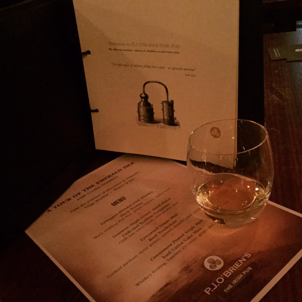 pjobriens's tweet photo. Excitement is setting in @CooleyWhiskey are hosting @pjobriens #ATouroftheEmeraldIsle  tomorrow#whiskey#uiscebeatha 🍀 http://t.co/6PAZ2APtSi