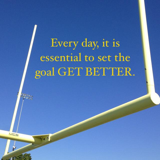 1sideline's tweet photo. Get better today. #itsalwaysgameday #thescoreboardisalwayson http://t.co/M8y4MF7kfd